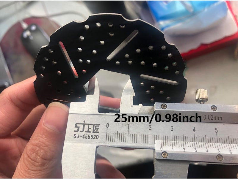 FLMLF CNC Front Wheel Hydraulic Disc Brake Set for 1/5 HPI ROFUN ROVAN KM Baja 5B 5T 5SC SS Rc Car Parts (Red) - Image 3